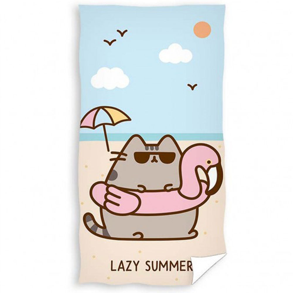 Pusheen Lazy Summer Towel Sweetlea Gifts Ltd