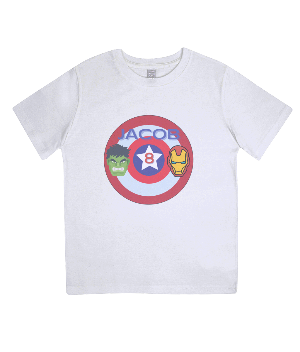 personalised avengers t shirt