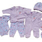 Baby Girls Pink Mermaid theme 7 piece Layette set