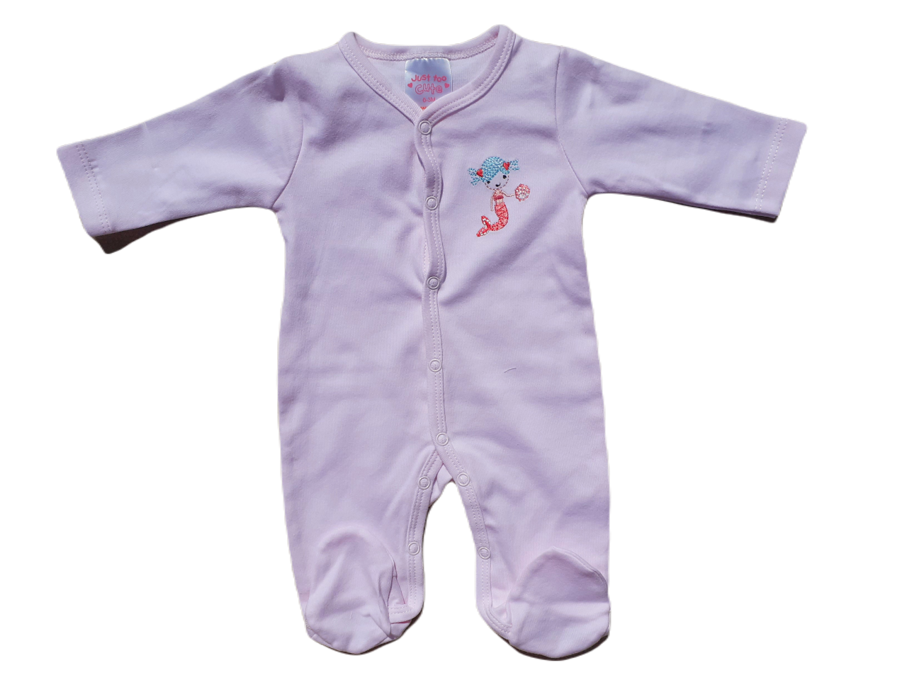 Baby Girls Pink Mermaid theme 7 piece Layette set