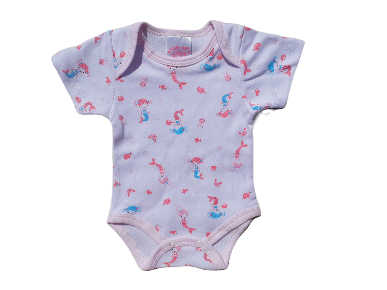 Baby Girls Pink Mermaid theme 7 piece Layette set