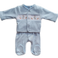 Blue Bunny Babygrow & Smocked jacket set