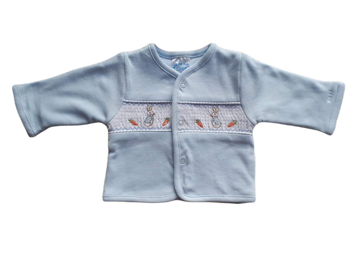 Blue Bunny Babygrow & Smocked jacket set