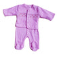 Pink Hearts Babygrow & smocked jacket set