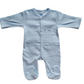 Blue Crown & Stars Babygrow & Smocked jacket set