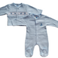 Blue Boat babygrow & Smocked jacket set