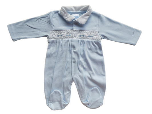 Blue Car Babygrow