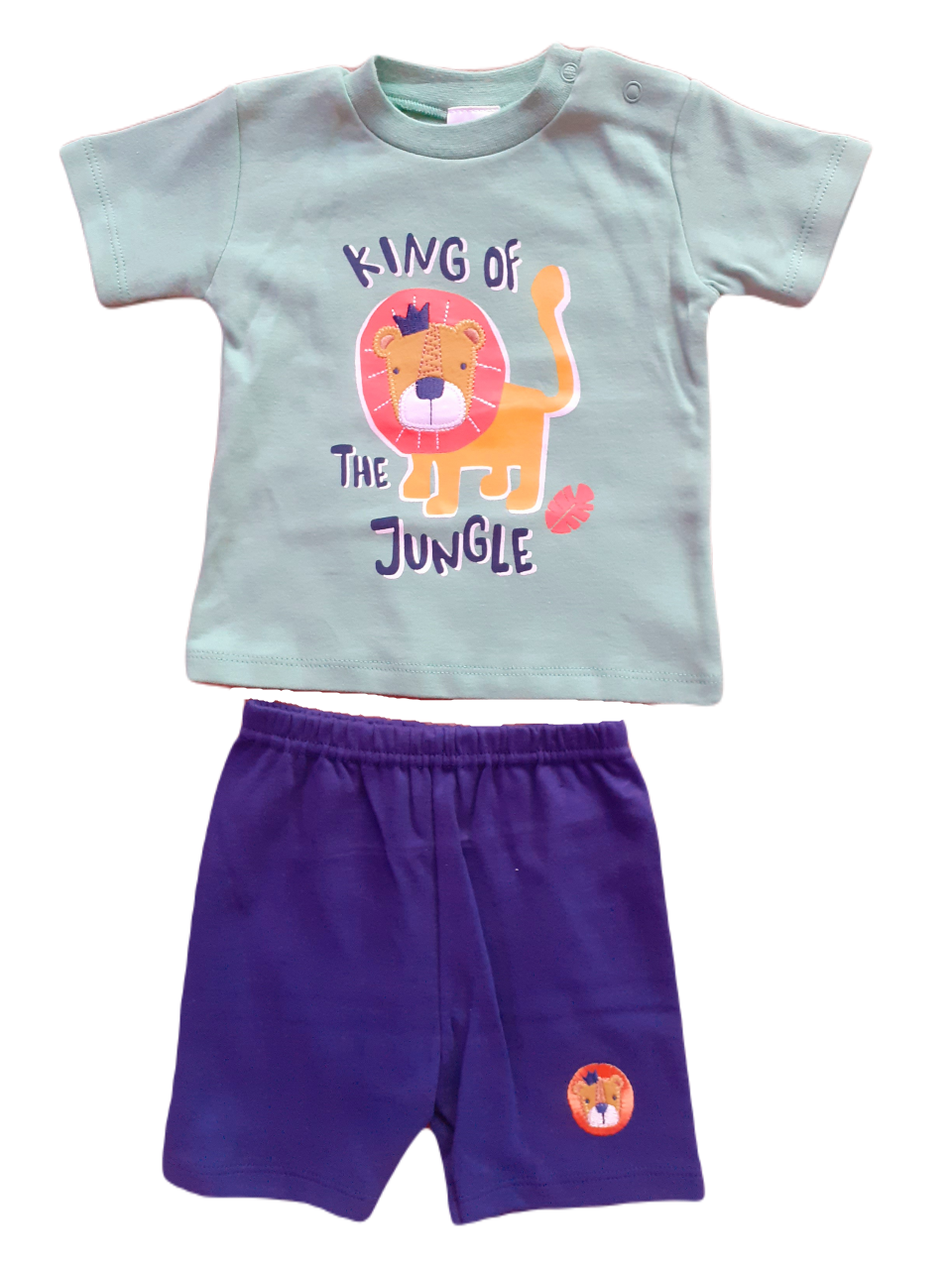 King of the Jungle shorts and t-shirt set