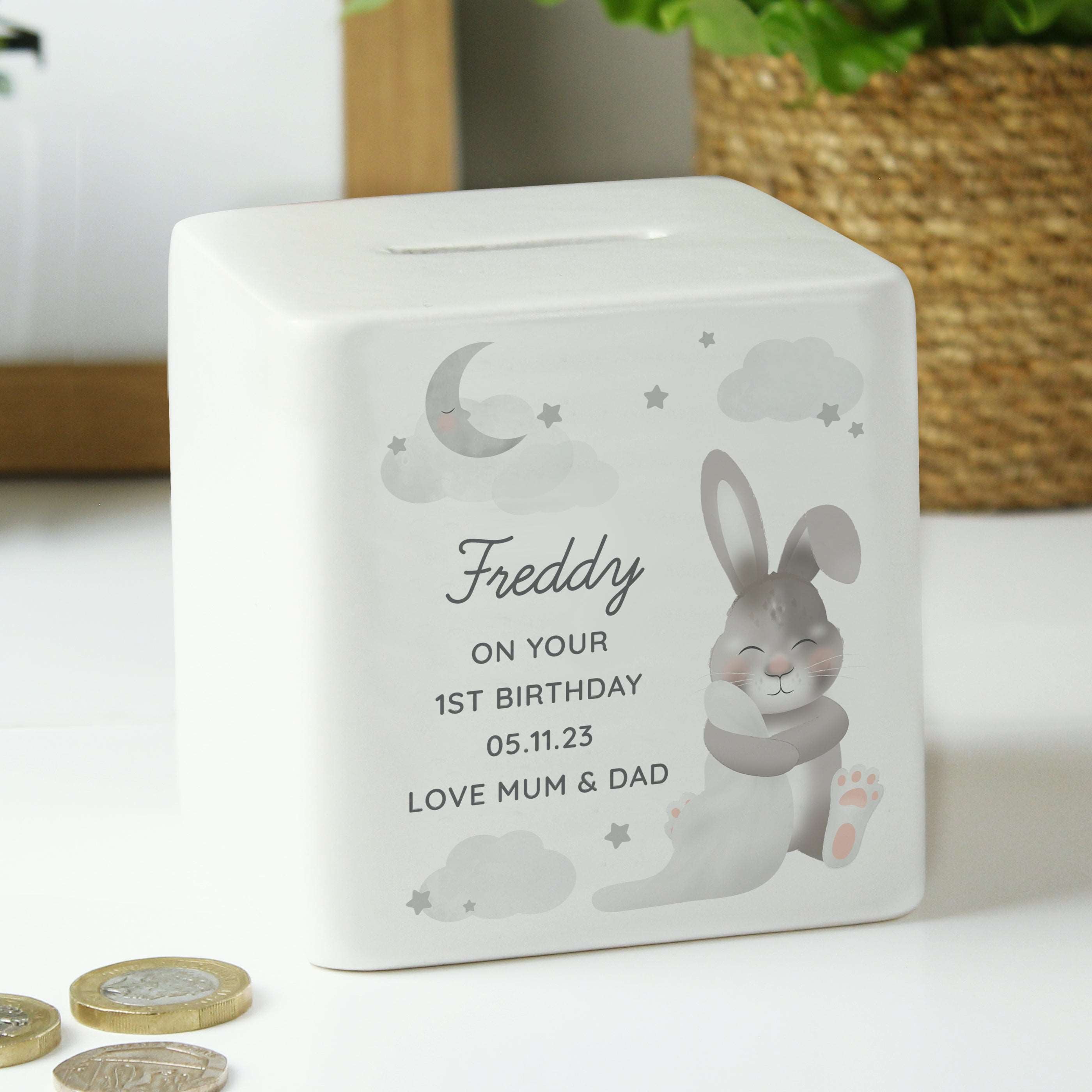 Personalised girls hot sale money box