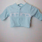 Blue Car Babygrow & Smocked Jacket set