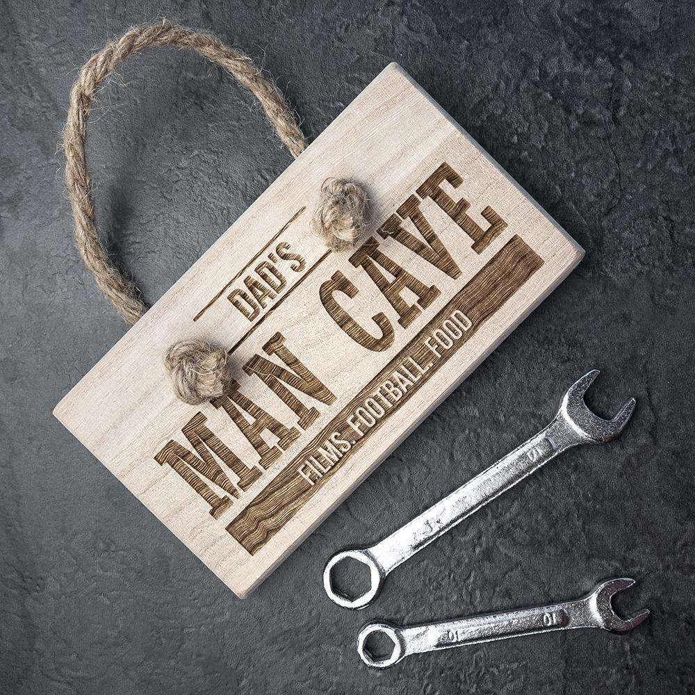 MAN CAVE - Personalised wooden Man Cave or Shed Sign.-Personalised Gift By Sweetlea Gifts