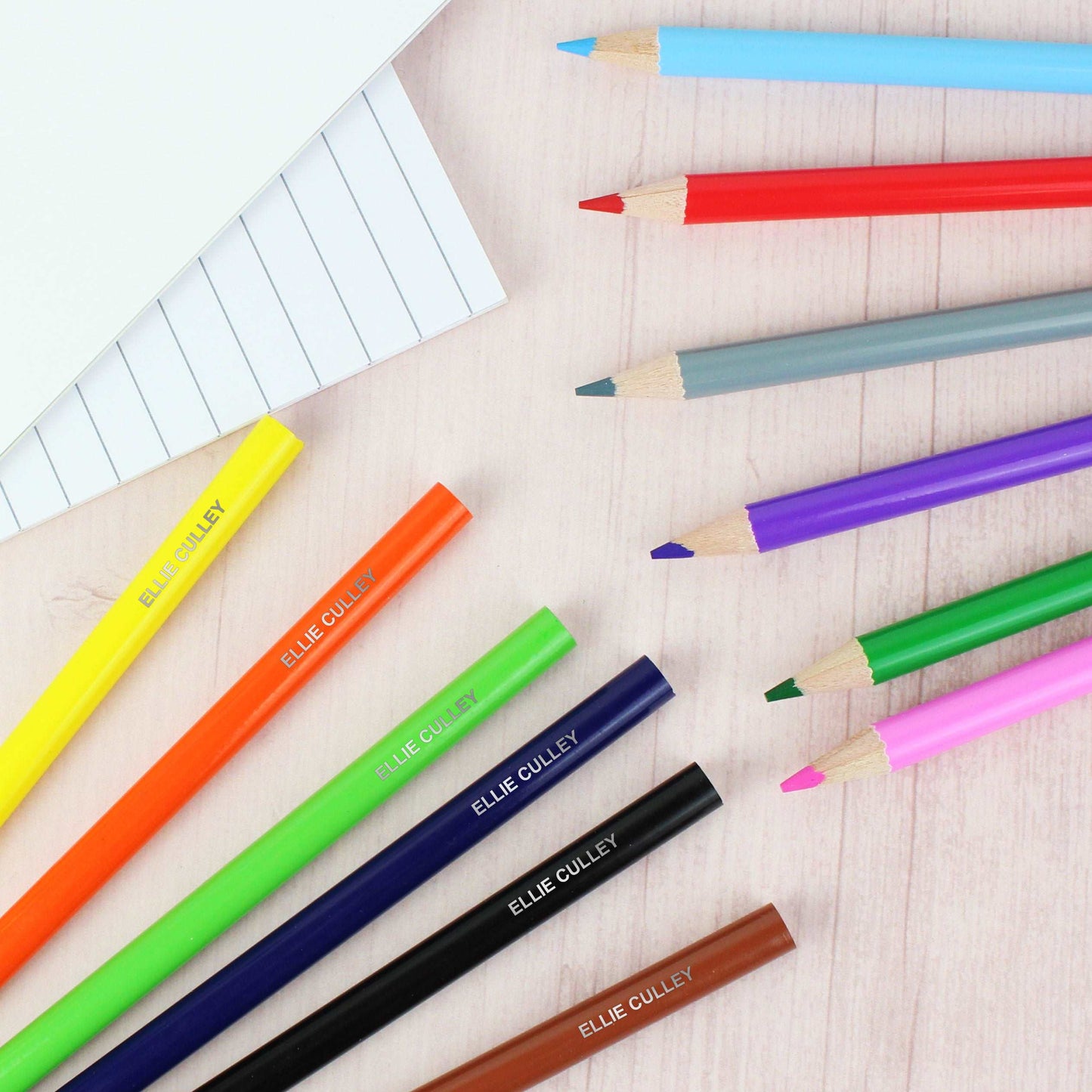 Pack of 12 Personalised Colouring Pencils