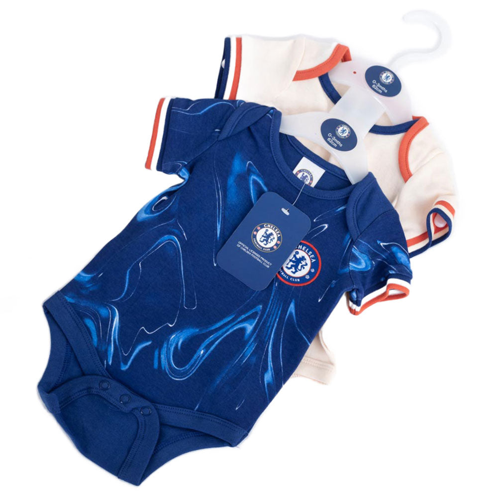 Chelsea FC 2024/25 Season 2 Pack Bodysuit 9-12 Mths