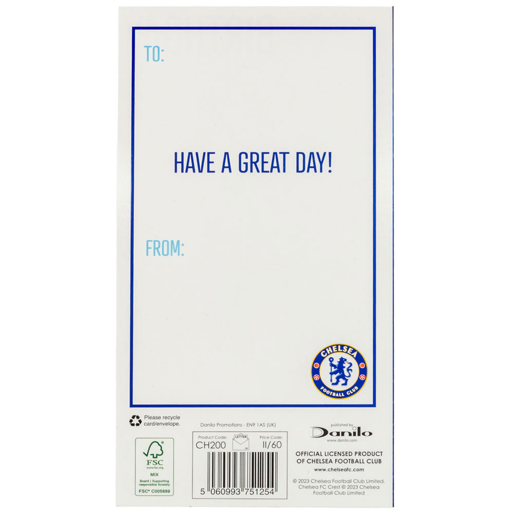 Chelsea FC Crest Birthday Card