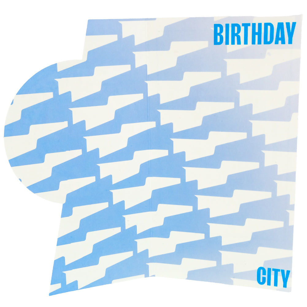 Manchester City FC Crest Birthday Card