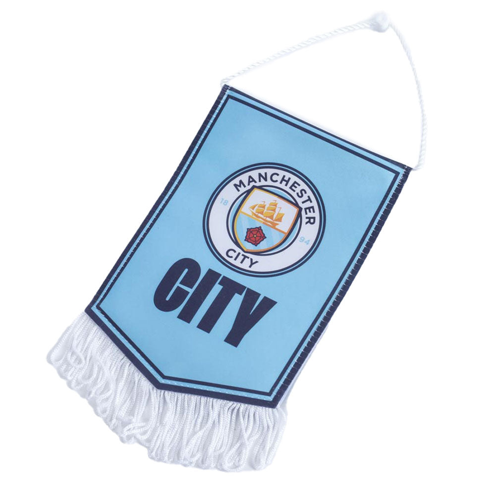 Satin look crest design pennant