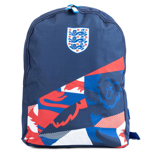 Classic red, blue and white montage design back pack featuring a full colour club crest