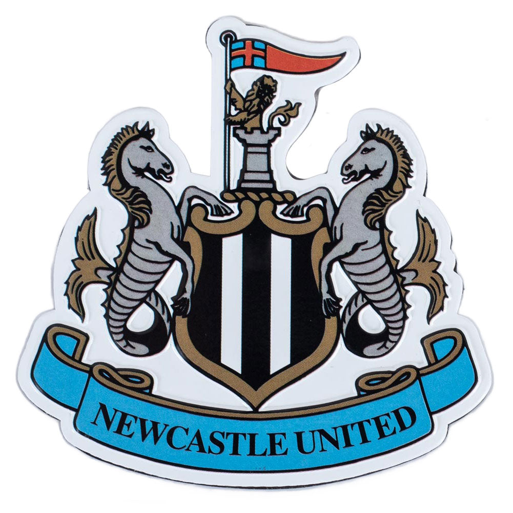 Vibrant colour Newcastle crest metal magnet, Personalise your fridge or any metal surface