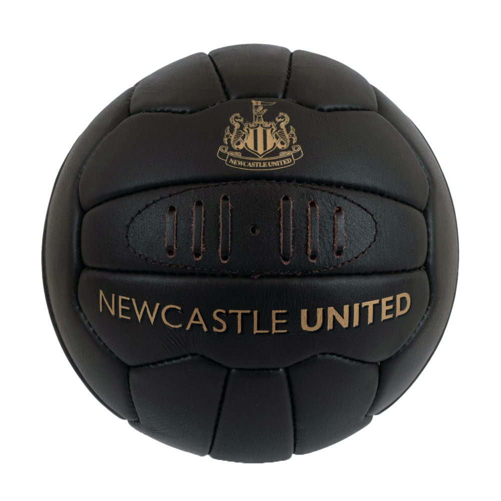 Genuine leather heritage football, Featuring gold debossed print Newcastle crest and text