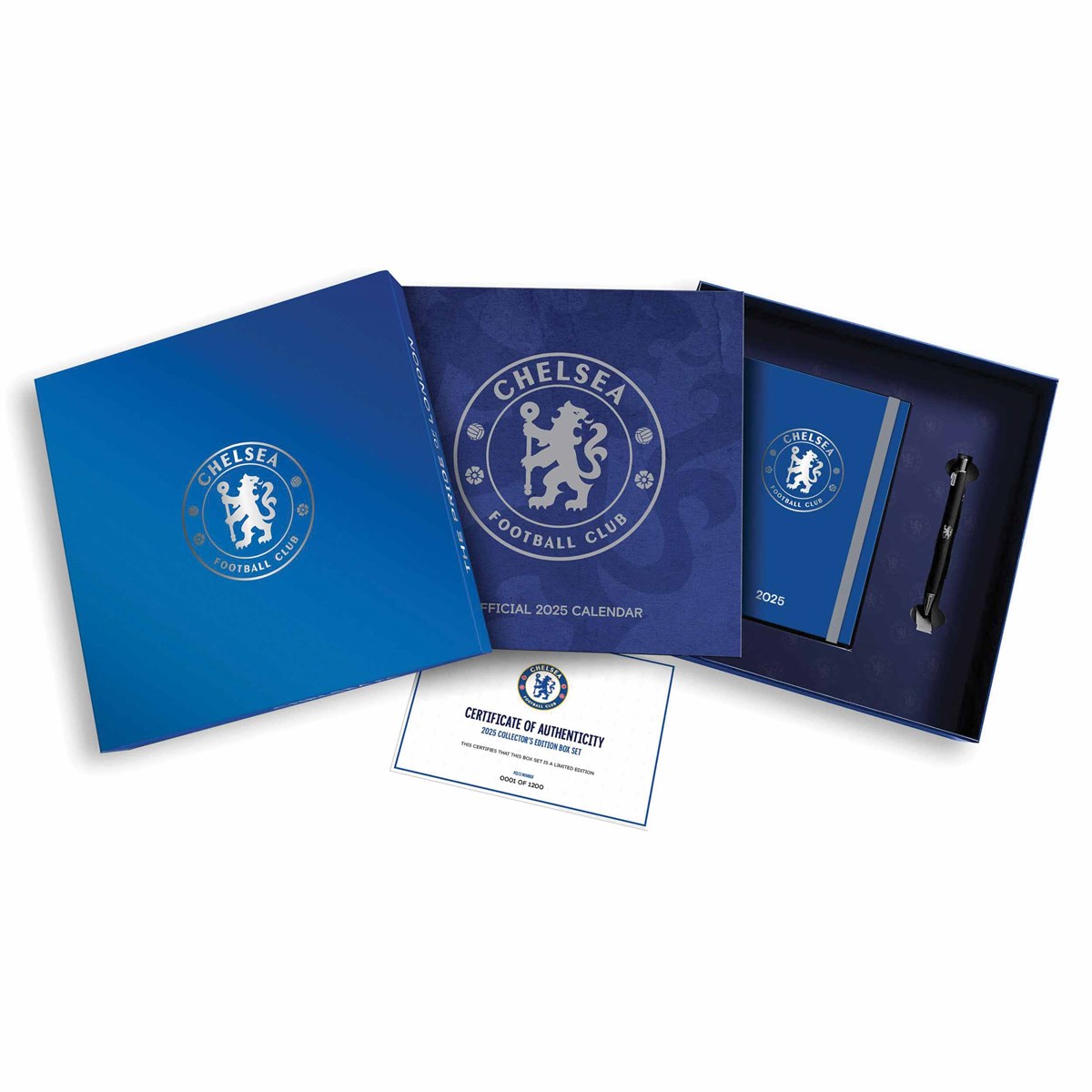 2025 collector's edition musical gift set, Includes a 2025 Chelsea FC wall calendar