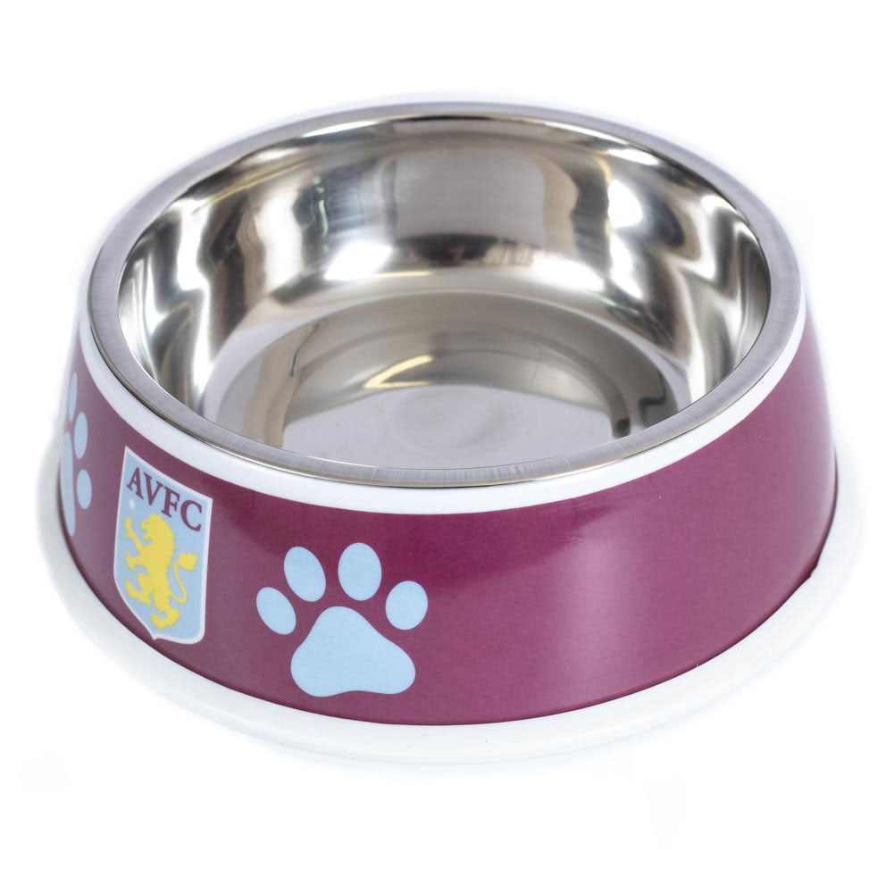 Large pet bowl featuring the Aston Villa club crest on the front