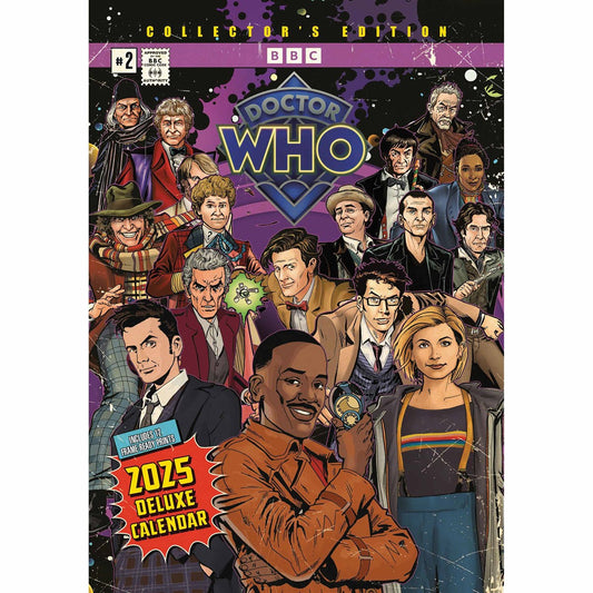 Year 2025 collectors edition deluxe calendar, Includes 12 frame-ready Doctor Who prints