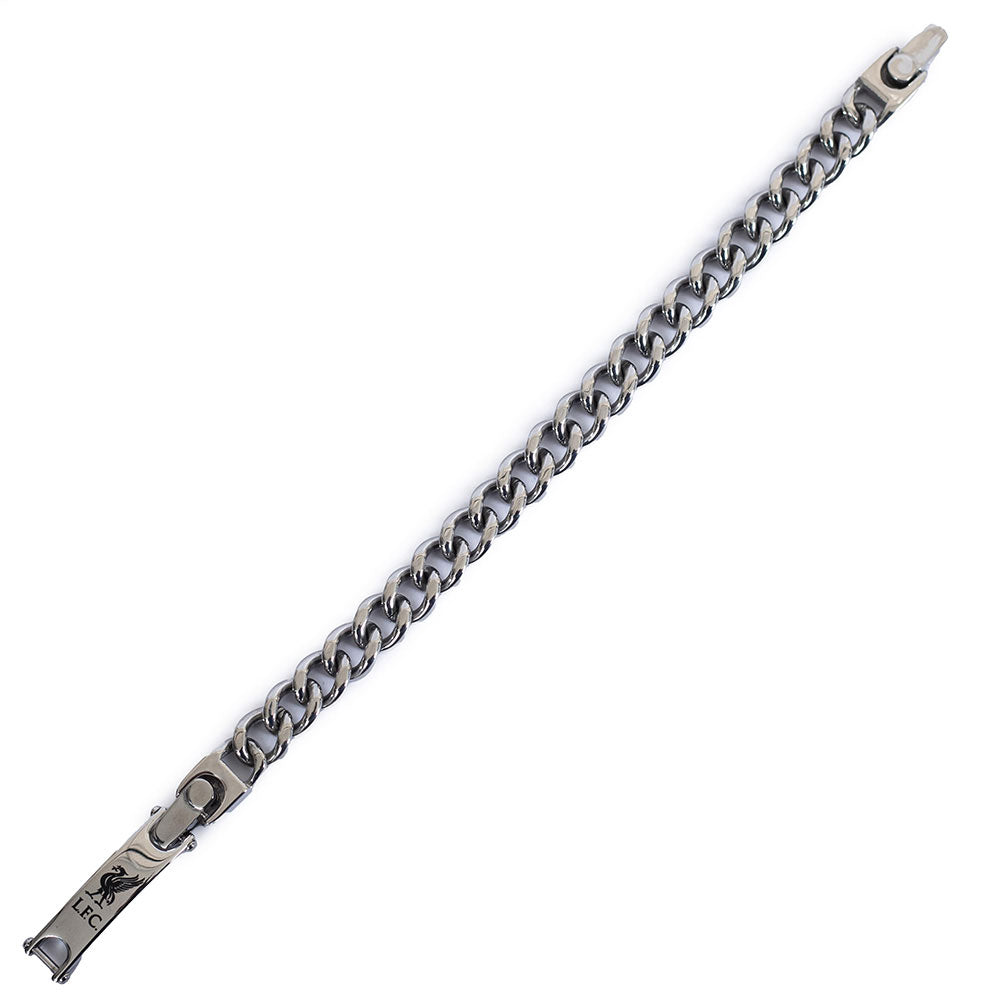 Classic stainless steel rope link bracelet with detachable central plate