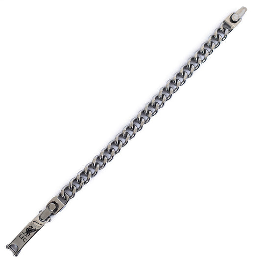 Classic stainless steel rope link bracelet with detachable central plate