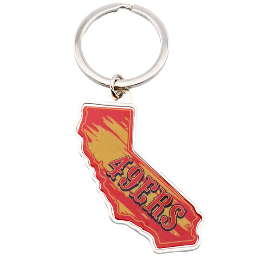 San Francisco 49ers State Shape Keyring