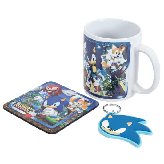 Vibrant and fun design featuring Sonic and the main characters from the famous game