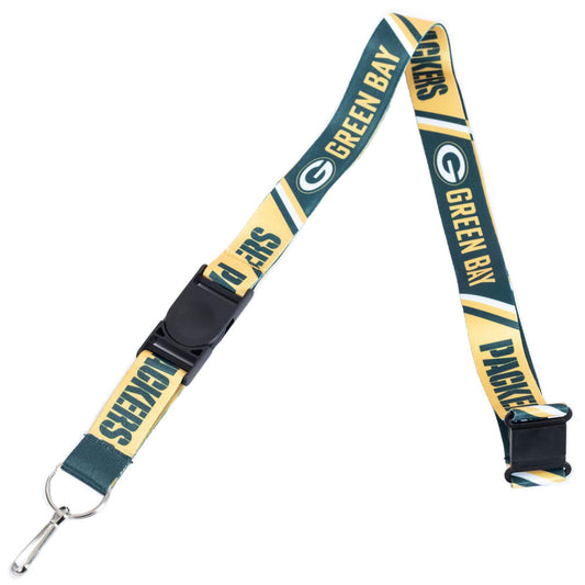 Printed nylon lanyard with a detachable buckle and a strong metal clip