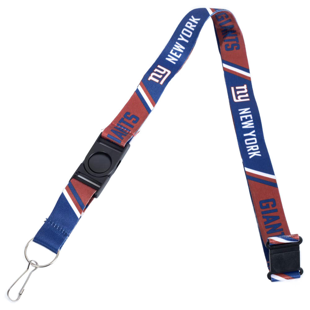 Printed nylon lanyard with a detachable buckle and a strong metal clip