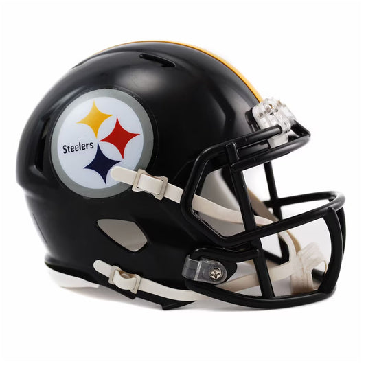 The Pittsburgh Steelers Riddell Speed Mini Helmet is a replica of one of the most popular helmet introductions in Riddell's history 