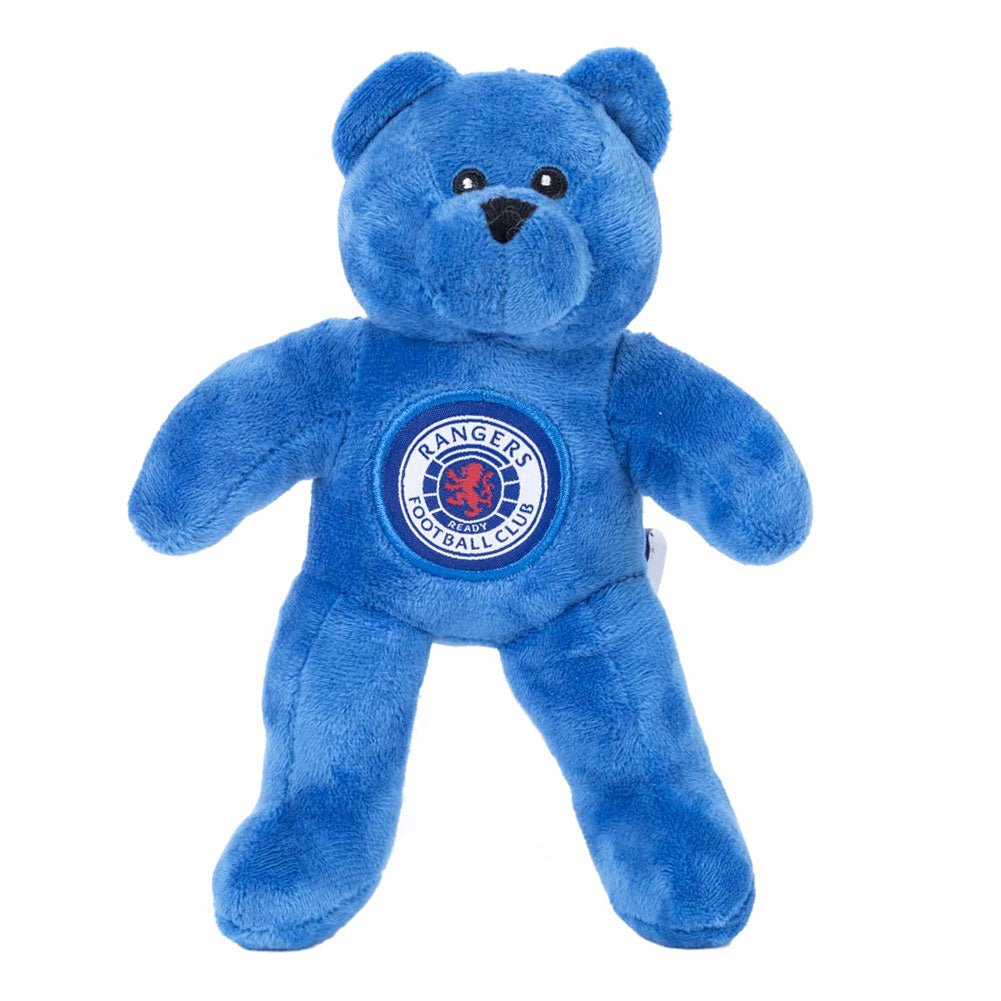 Soft to touch royal blue plush bear