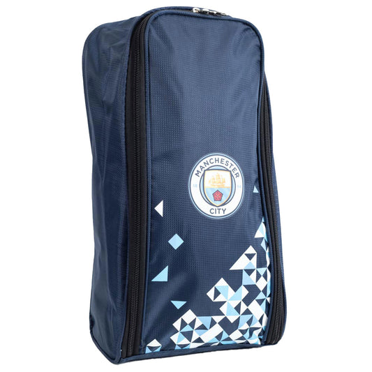 Particle design boot bag featuring a full colour Man City club crest