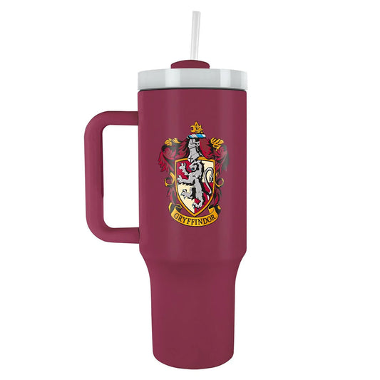 Branded Gryffindor 40oz thermal tumbler, ideal for Harry Potter fans of all ages