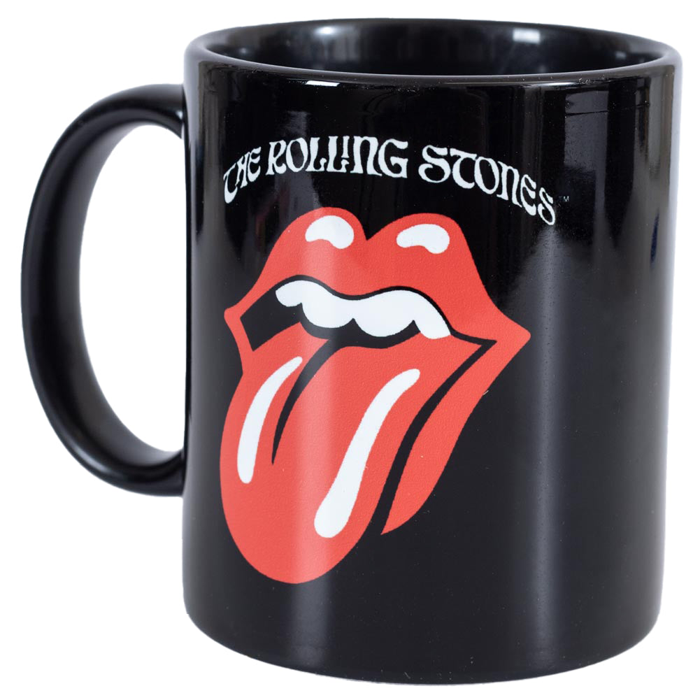 Ceramic everyday coffee mug, Features the iconic Hot Lips logo of the Rolling Stones