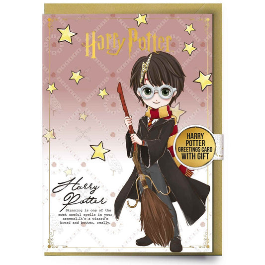 Fun greetings card featuring Harry Potter