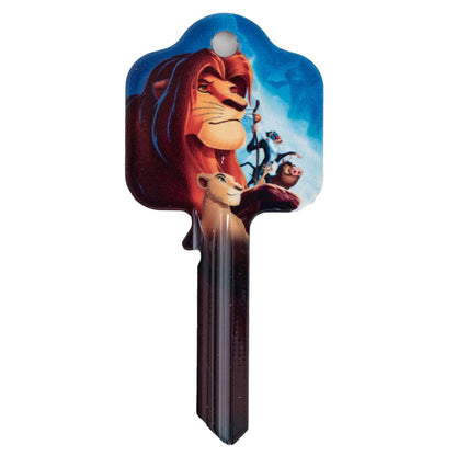 Ready to cut blank door key featuring Simba and Nala 