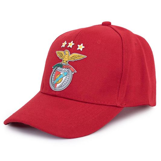 Red classic design curved brim cap