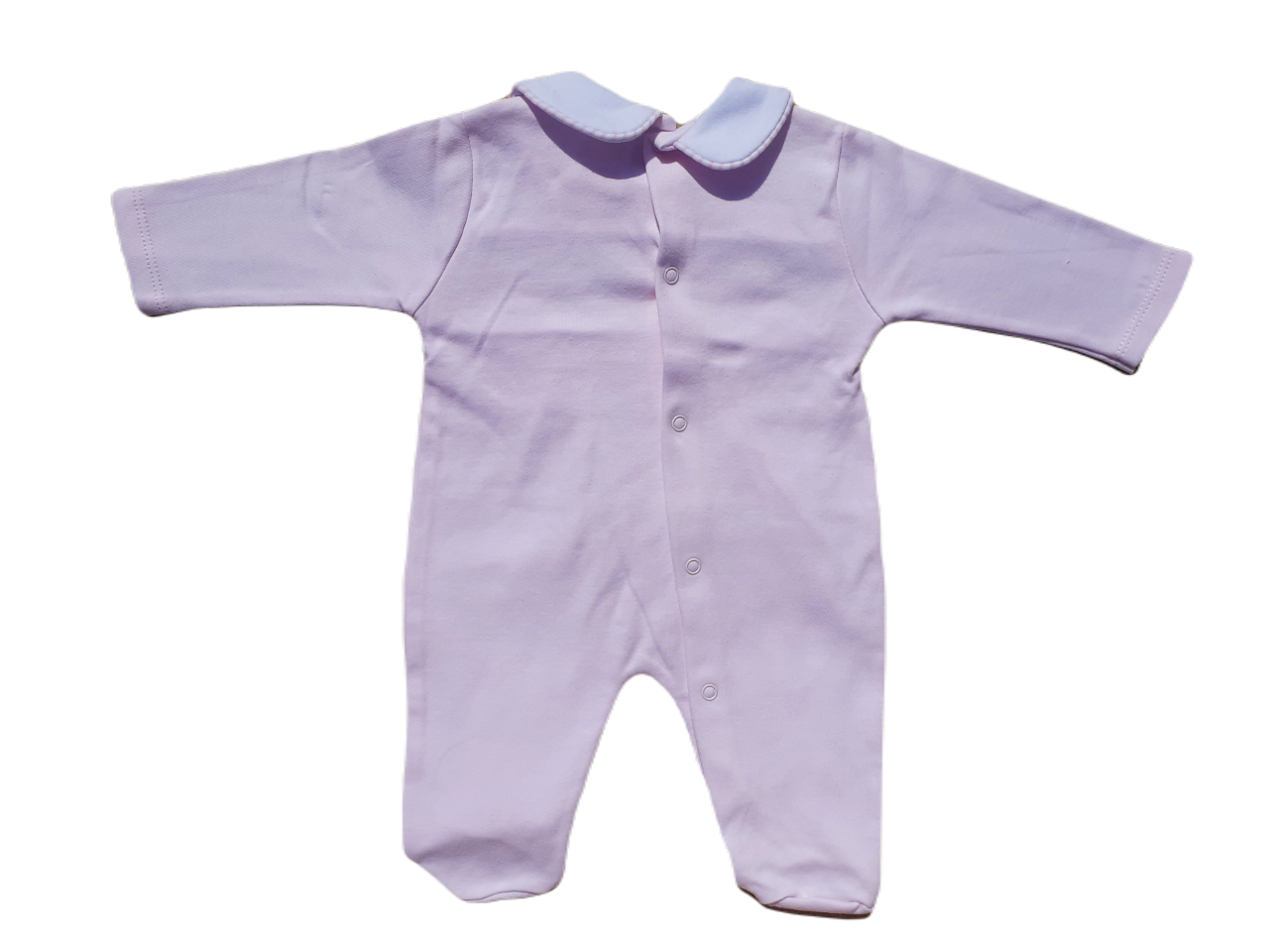 Pink Starts Smocked Babygrow