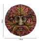 Green Man Round Face Plaque