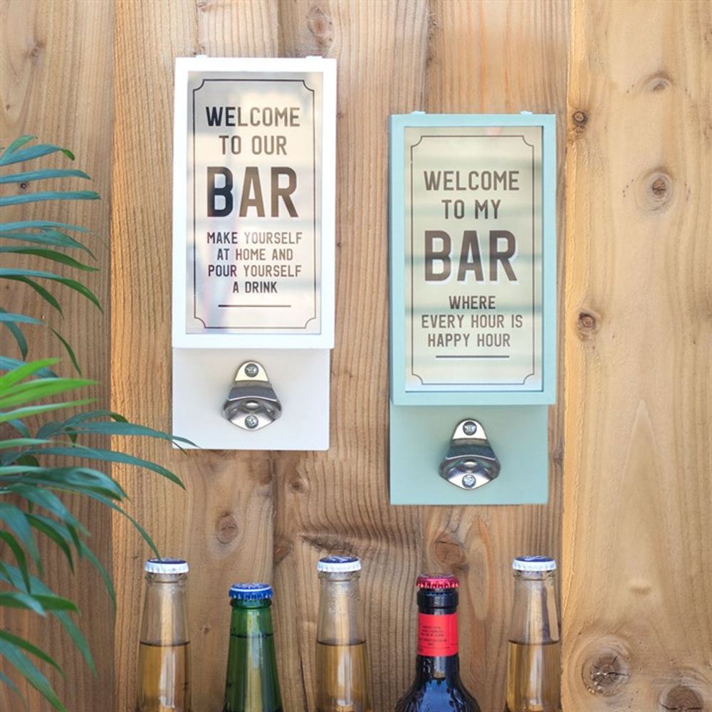 Green Garden Bar Bottle Opener Plaque