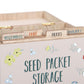 British Garden Birds Seed Packet Storage Box