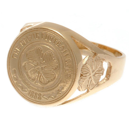 Celtic FC 9ct Gold Crest Ring Medium