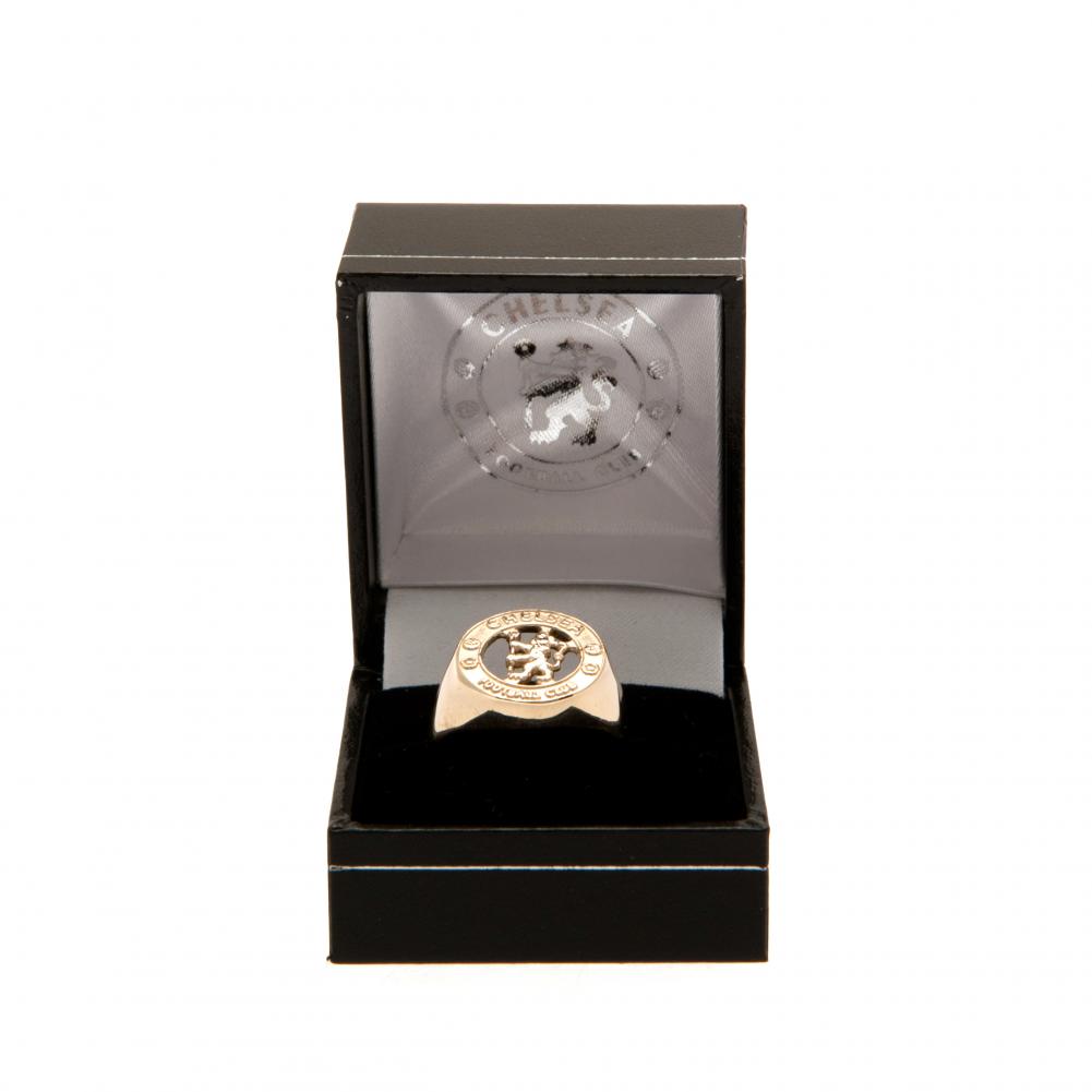 Chelsea FC 9ct Gold Crest Ring Large