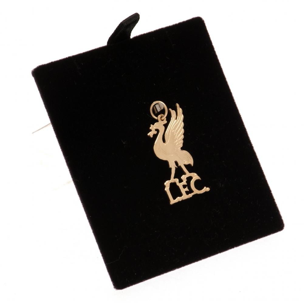 Liverpool FC 9ct Gold Pendant Liverbird Medium