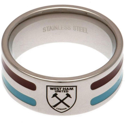 West Ham United FC Colour Stripe Ring Medium