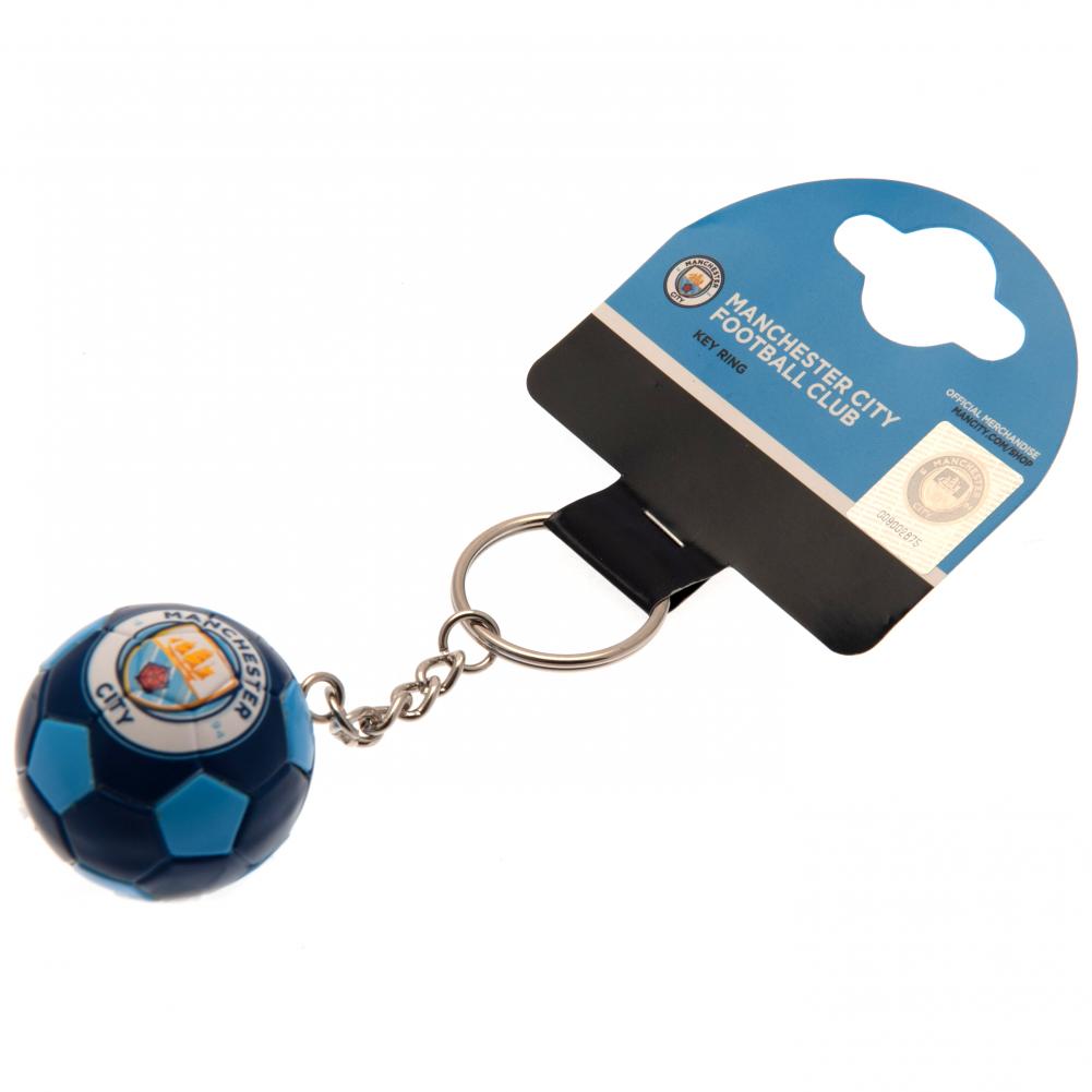 Manchester City FC Football Keyring