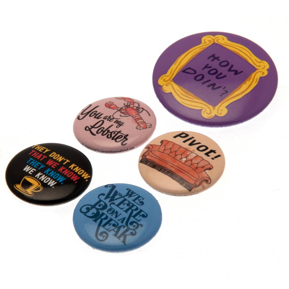 Friends Button Badge Set